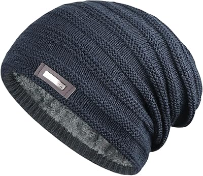 Winter Hat for Women Adult Unisex Men Knitted Beanies Skullies,Navy