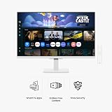 Samsung Monitor inteligente FHD série M5 (M50F) de 27 polegadas com streaming de TV, alto-falantes, HDR10, hub de jogos, várias portas, rastreador de treino, ferramentas de acessibilidade de visão — imagem 2