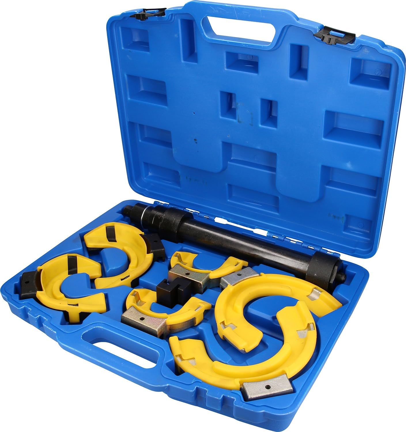 BRILLIANT TOOLS BT651200 Juego de tensores de muelles, 15 pzs, Con insertos protectores de plástico [Powered by KS TOOLS]