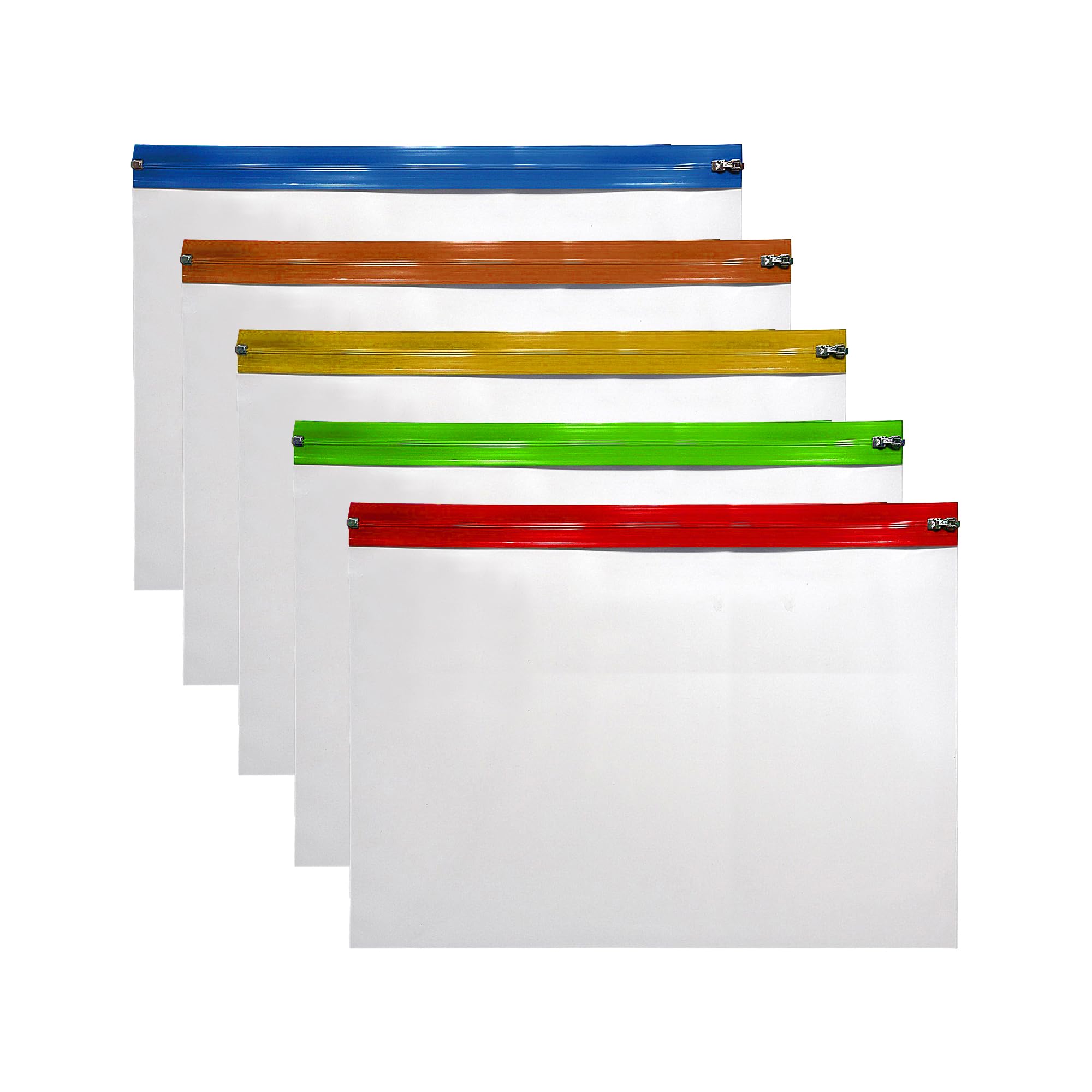 Sponsored Ad – Pack of 5 Clear Transparent A5 Zip Bags 255x180mm for Organizing Valuable Items - Puzzles, Jewelary,Small Toys,Food Medicine, Stationery, Documents, Notes, and More