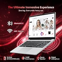 Vista 6 de Laptop, Laptop de juegos AMD Ryzen 5 7430U, Laptop de 15.6 pulgadas con 16GB RAM y 512GB SSD, Laptop con AMD Radeon, Laptops con teclado