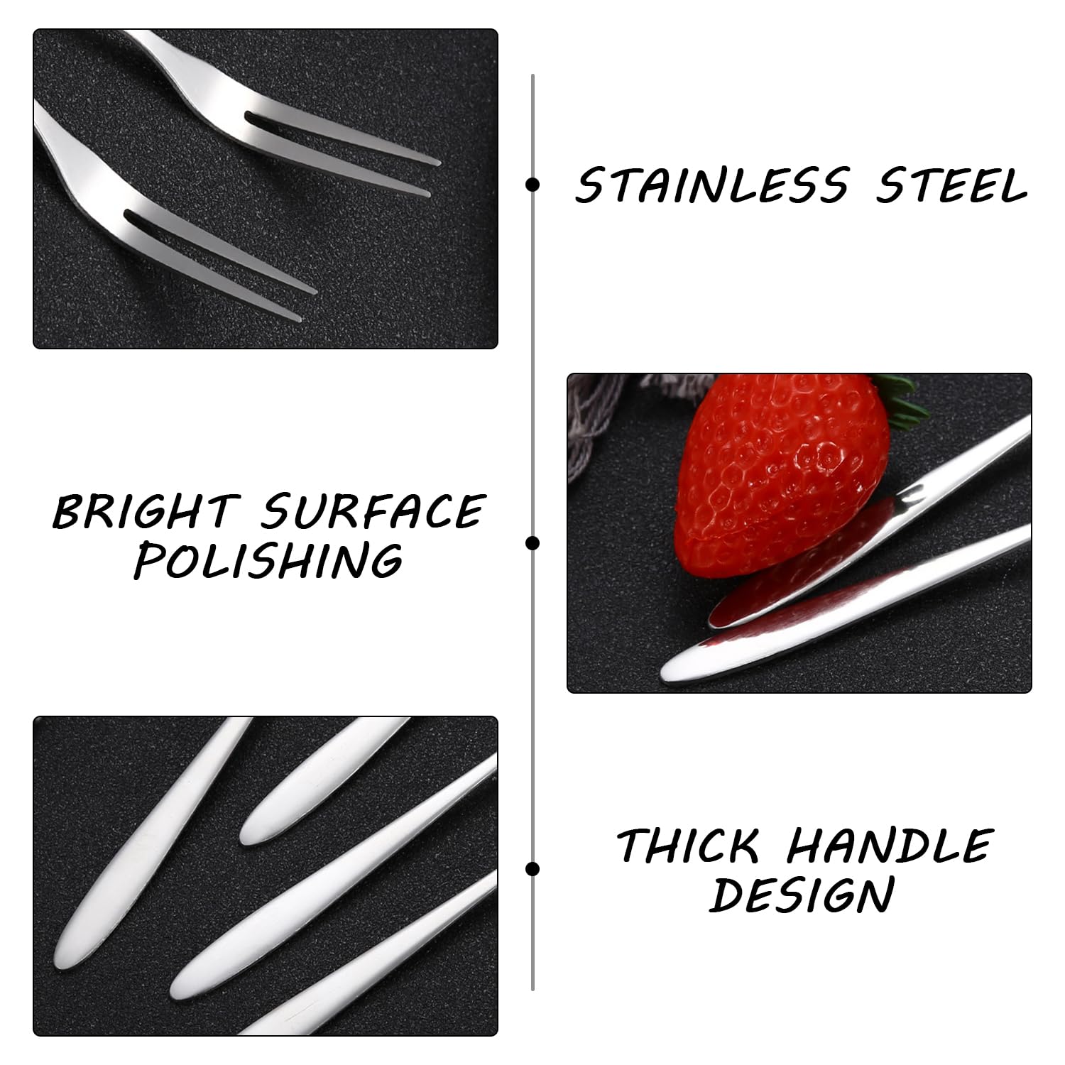 6 Piezas Cuchillo De Mantequilla Y Tenedores De 6 Piezas, Vajilla De Acero Inoxidable, Vajilla Duradera, Utensilios De Cocina, Vajilla Simple.