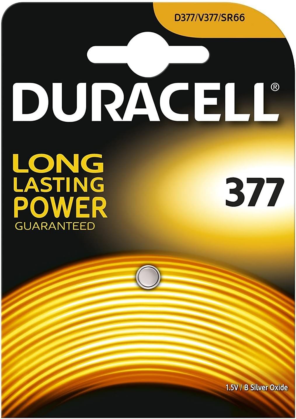 Duracell 377 SR626SW SBAW AG4 1.55v Silver Oxide Watch Battery Amazon