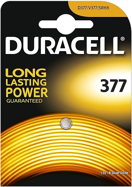 Duracell 377 SR626SW SB-AW AG4 1.55v Silver Oxide Watch Battery