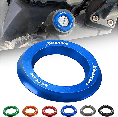 Miniatura 2 de Para Yamaha XMAX300 Xmax 300 Todos Los Años Accesorios de Motocicleta Interruptor de Encendido Cubierta Anillo CNC Aluminio Círculo Cap
