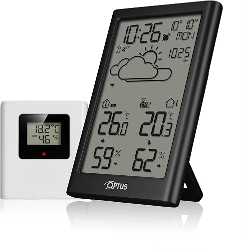 Easy Station météo sans fil avec capteur extérieur Optus