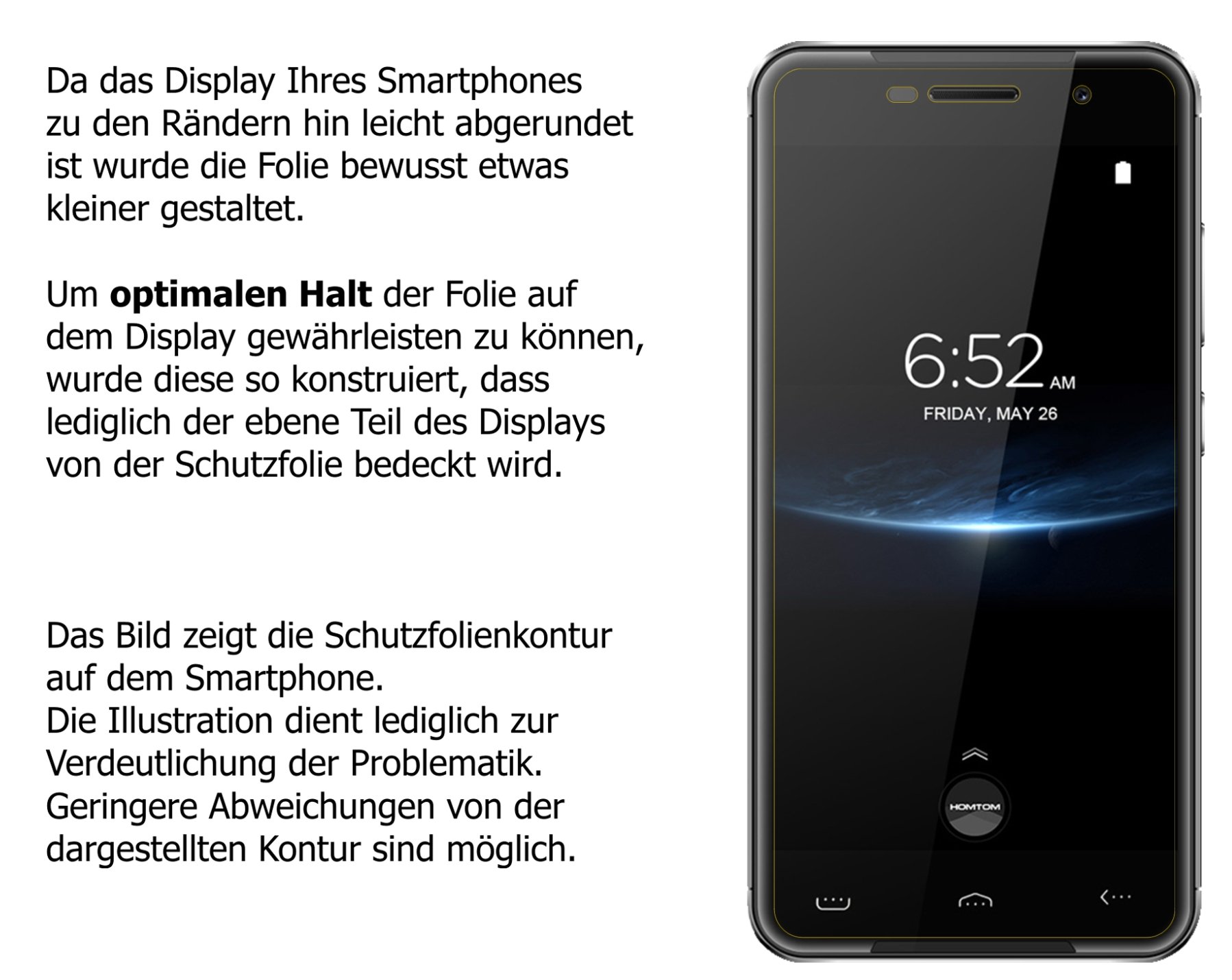 dipos I 6X Pellicola Protettiva antiriflesso Compatibile con HOMTOM HT7 PRO Pellicola di Protezione