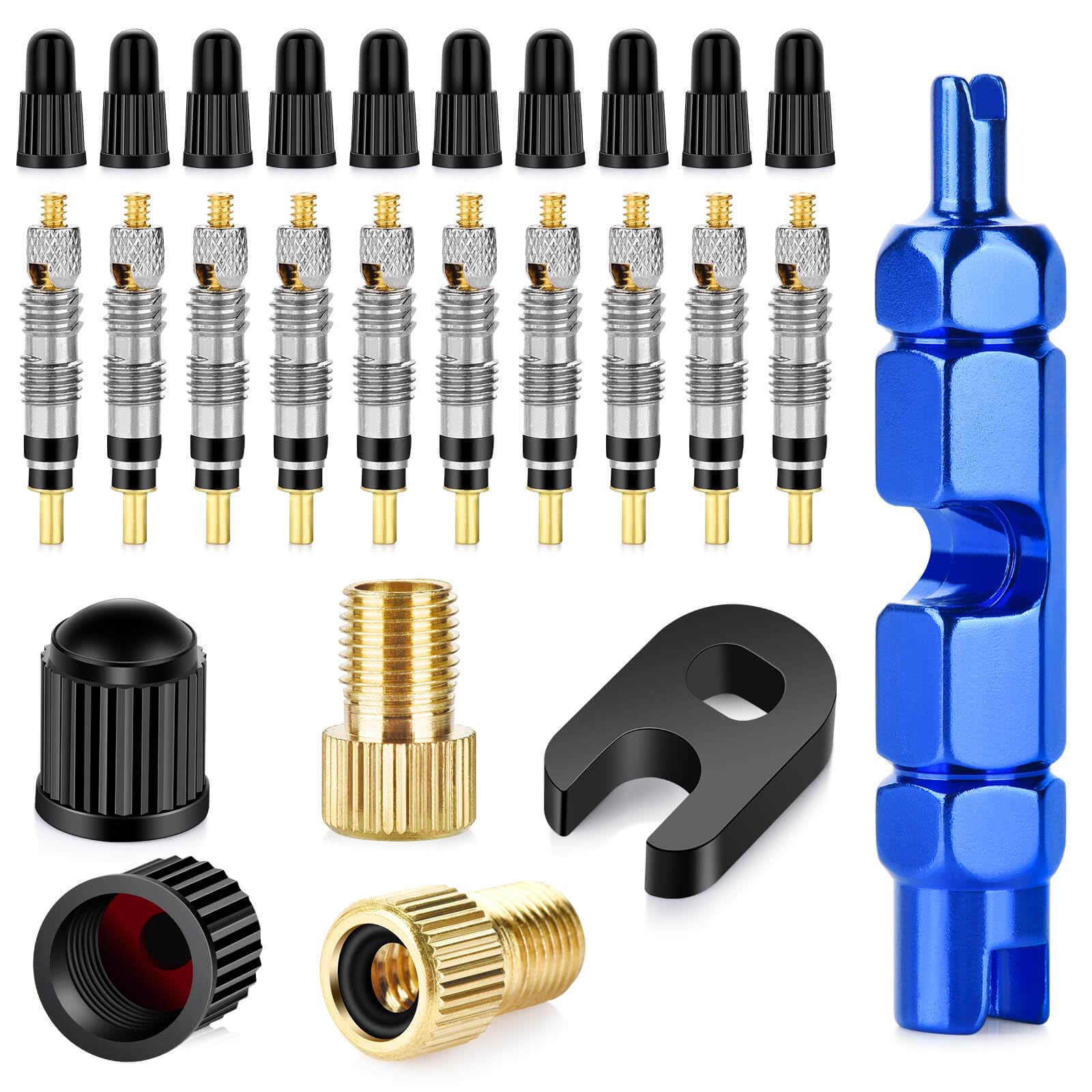 Kit Seringue 60 ML Pour Valve Presta – Outil D’extraction + Injecteur De Préventif – Compatible Schrader Et Presta – Pour Pneus Sans Chambre à Air
