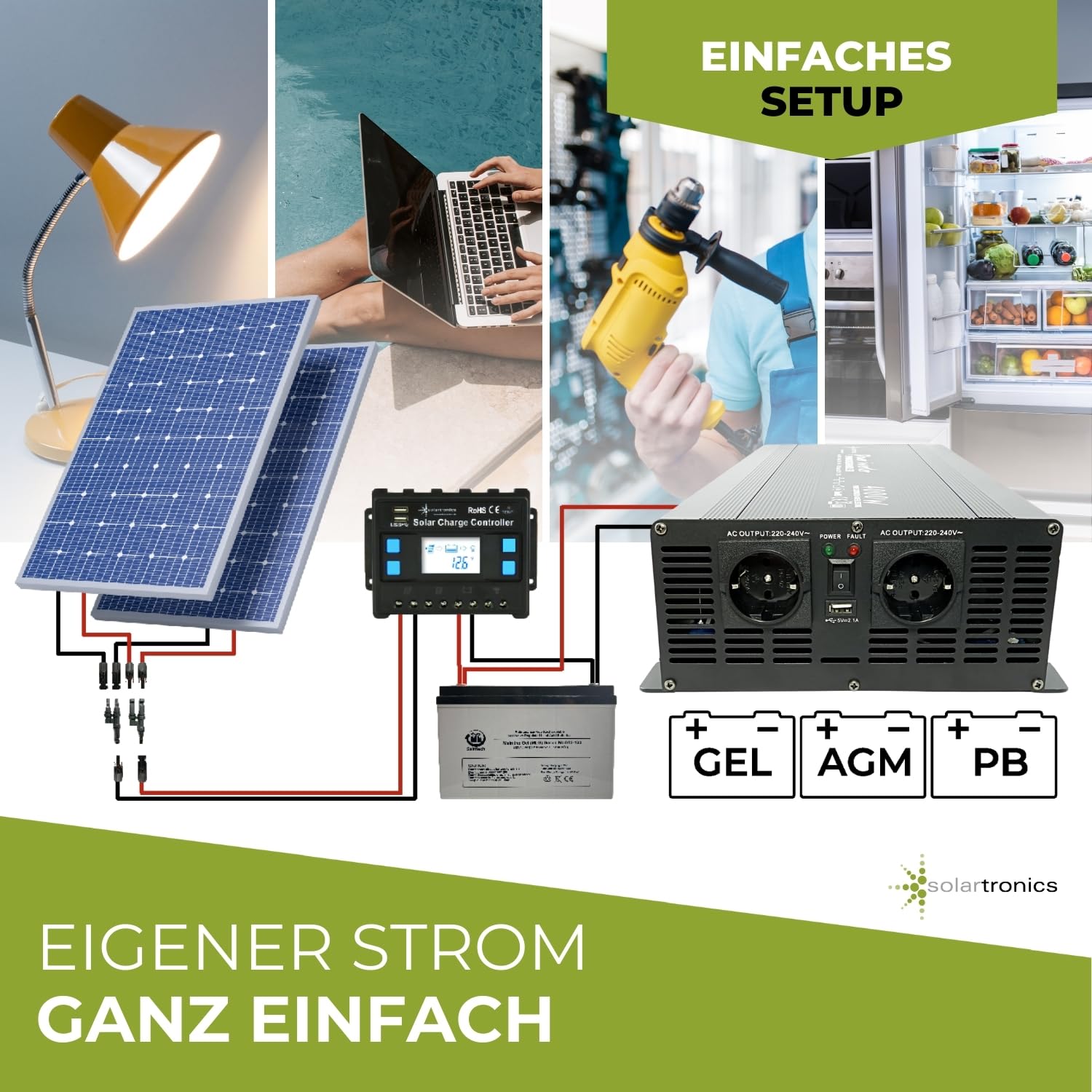 Convertidor de Tensión 4000 Vatios 12-230V
