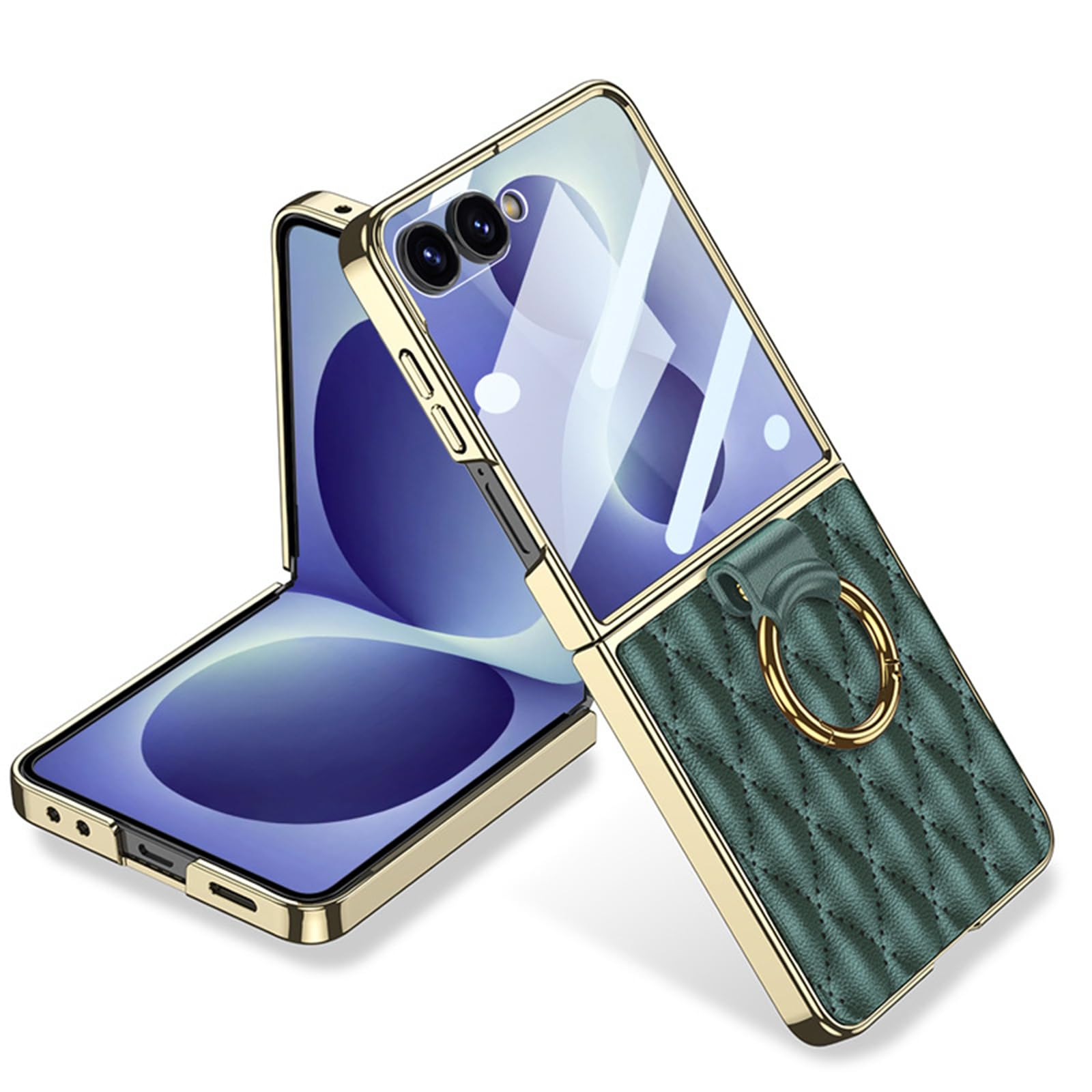 Smukłe etui do Samsung Galaxy Z Flip 8, luksusowa galwanizowana stylowa