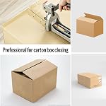 meite 16 Gauge Packing Staples 1-3/8" Crown with 3/4" Length Carton Closing Staples Copper Coated for Pneumatic & Manual Box Stapler 1,600 PCS
