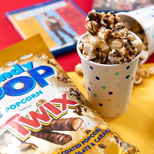 Miniatura 3 de CANDY POP TWIX Palomitas de maíz recubiertas de caramelo, (bolsas de 5.25 onzas, rociadas con chocolate y caramelo (5.25 onzas, 1 paquete)