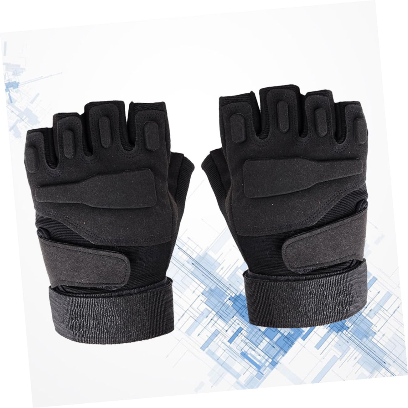 CORHAD Half Finger Cycling Gloves for Outdoor Sports Breathable and Comfortable Protective Gloves Black Shockproof -Sweat and - Design for Biking Running Fishing and Hiking