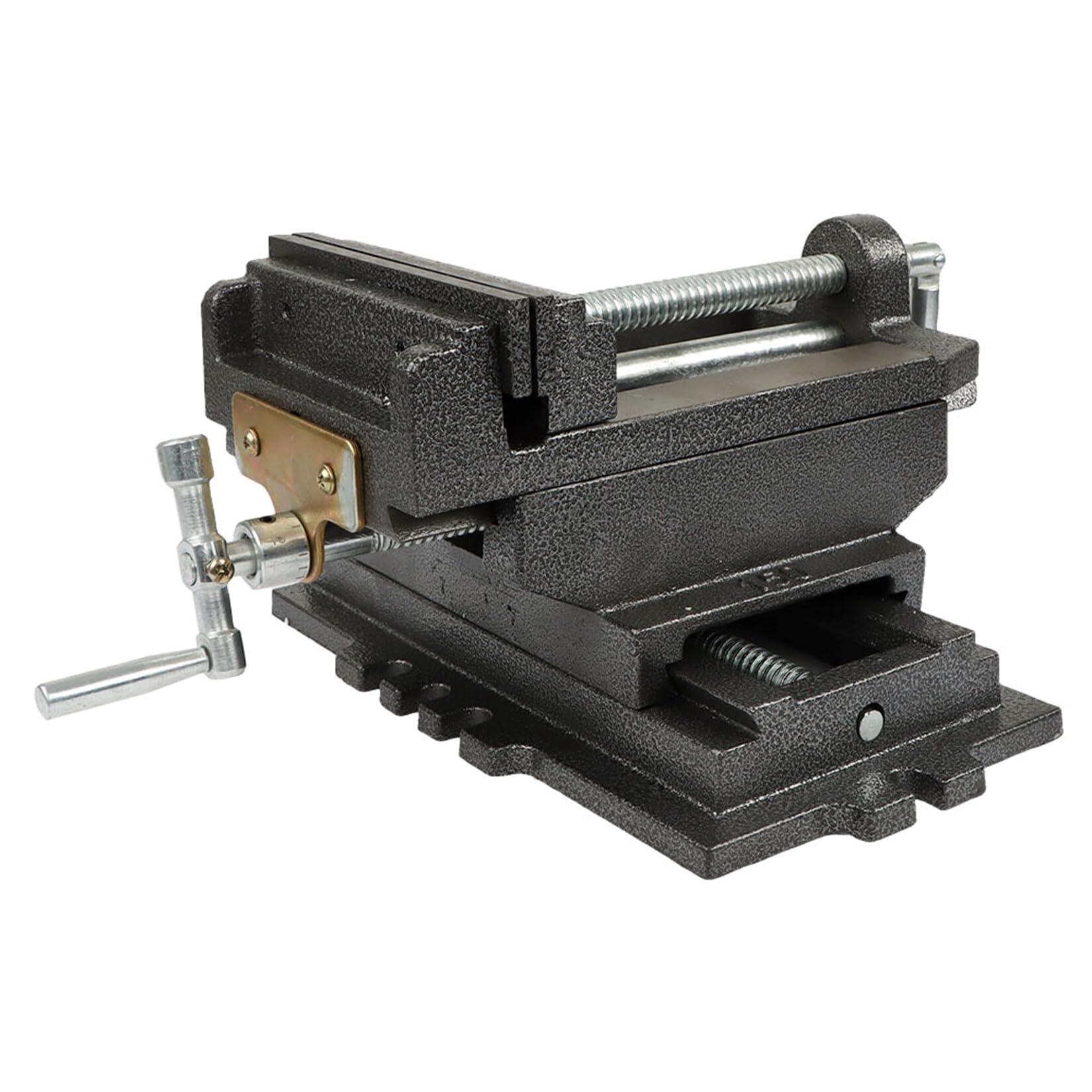 SOHNVWTGD 6 Inch Cross Slide Drill Press Vise Heavy Duty Benchtop Compound Cross Slide Vise Drill Press X-Y Compound Vise Fit for CNC Milling Machine, Drilling Machine and other Mechanical Equipment