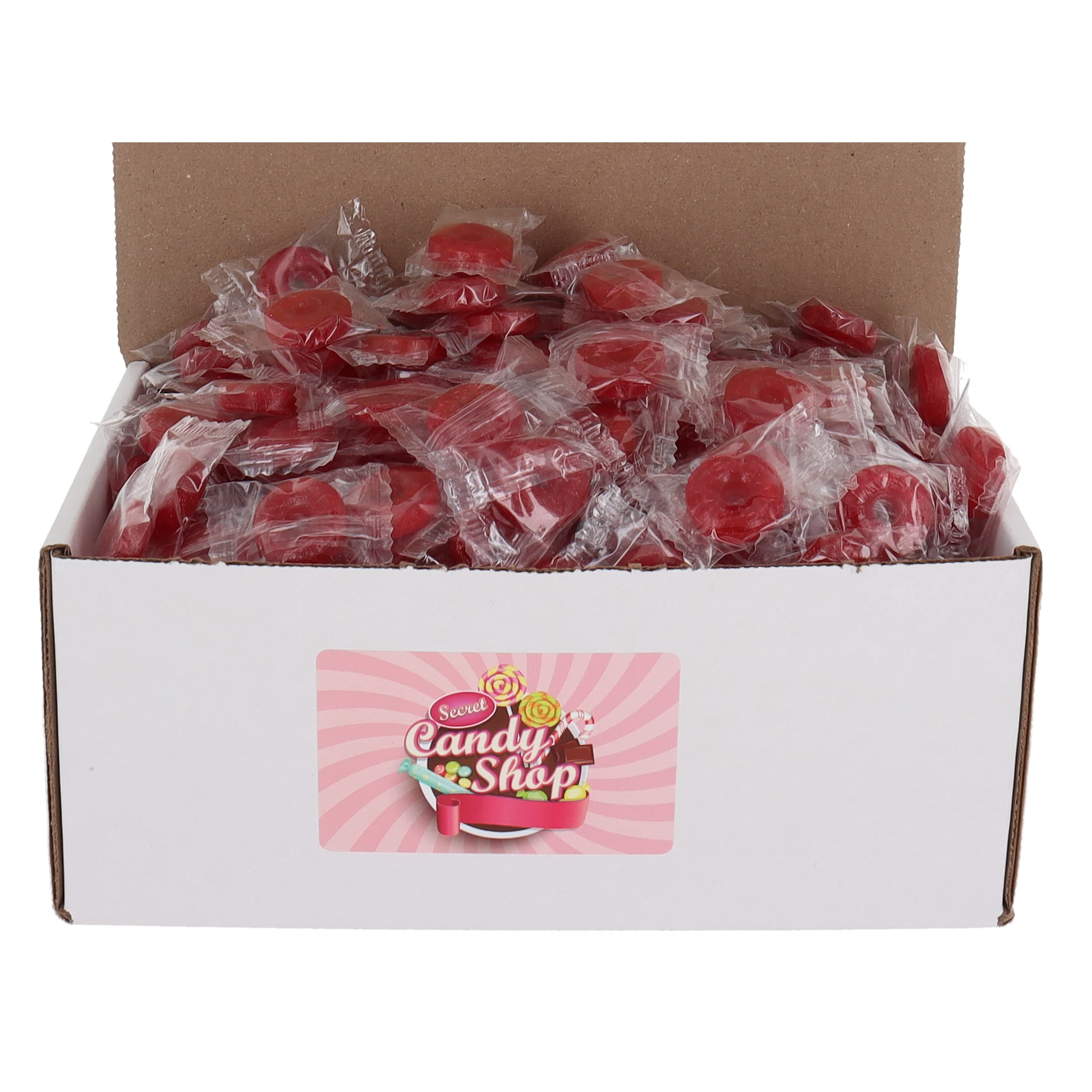 SECRET CANDY SHOP Lifesavers Fruit Hard Candies Bulk in Box (Individually Wrapped) (Cherry, 2lb)