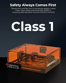 Laser Cutter and Engraver Machine, 20W Woxcker L2 MAX 0.01 High Precision 300x300mm Bed Size Laser Engraving Machine for Wood Metal Glass Leather Acrylic Class 1 laser Output: 20000 mW