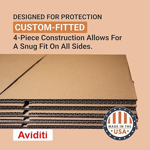 Miniatura 10 de Aviditi Cajas de movimiento de espejo, caja de 4 piezas, 40 x 60 x 3 12 pulgadas, 1 pieza de 40 x 60 pulgadas, 4paquete, 60 pulgadas de ancho, 3.5