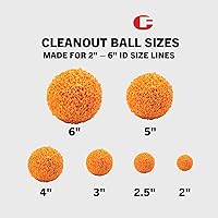 Vista 2 de Línea de colocación de bomba de concreto Sistema de hormigón proyectado Bola de limpieza suave media de 2.5 "ID (COBS25)