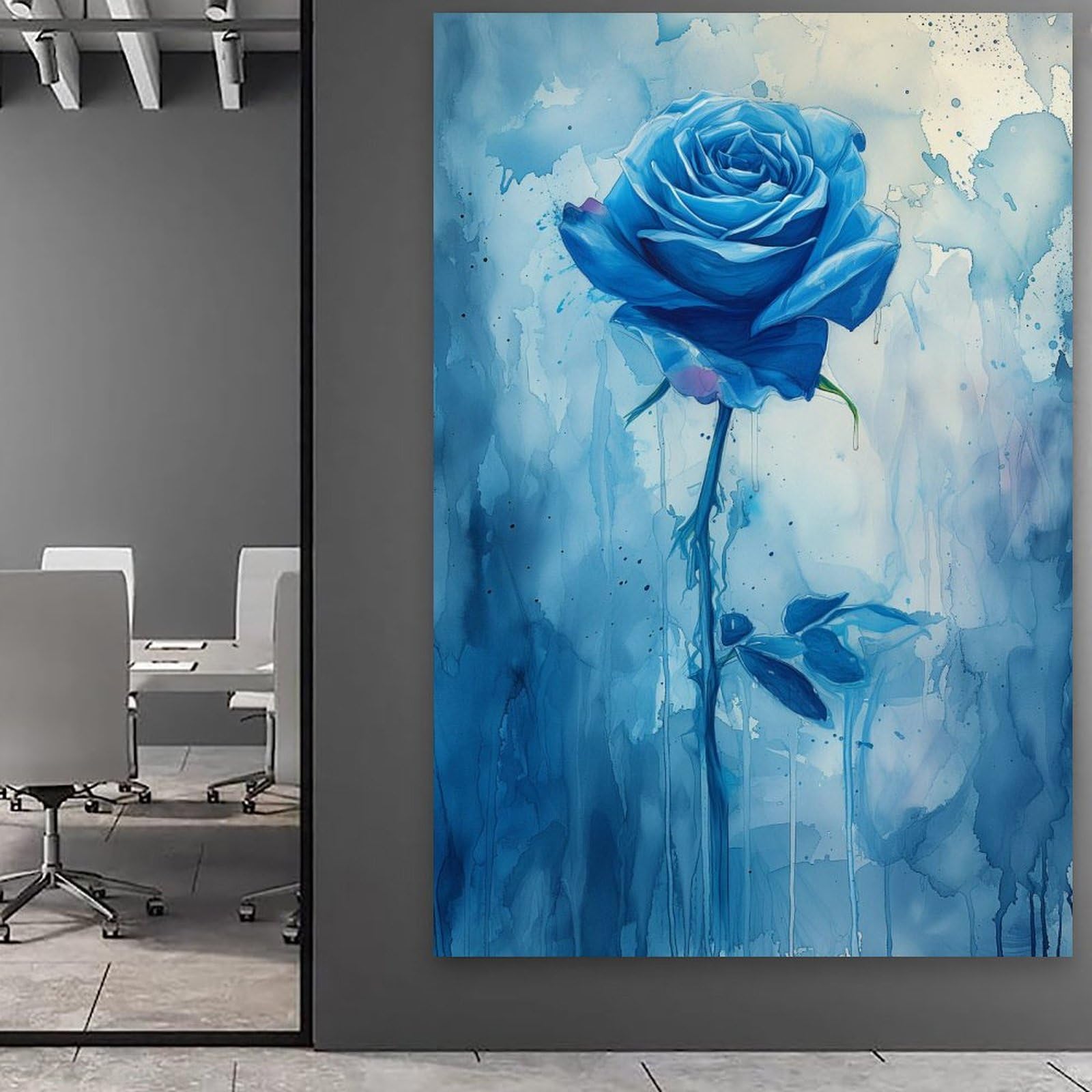 画材 BLUE ROSE VIVA™ Paint By Numbers - Blue rose – VIVA Paint-by-Numbers