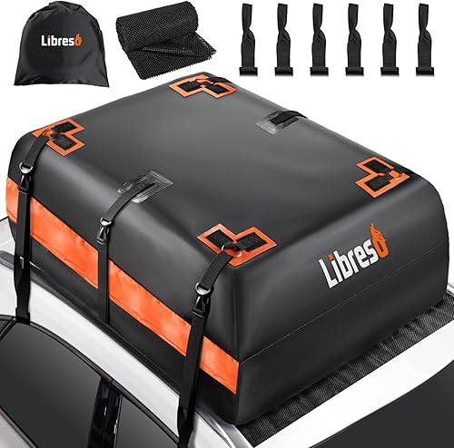 Bolsa de carga extra impermeable para el techo del automóvil con anillo de metal correas movibles para automóviles consin portaequipajes, bolsa de