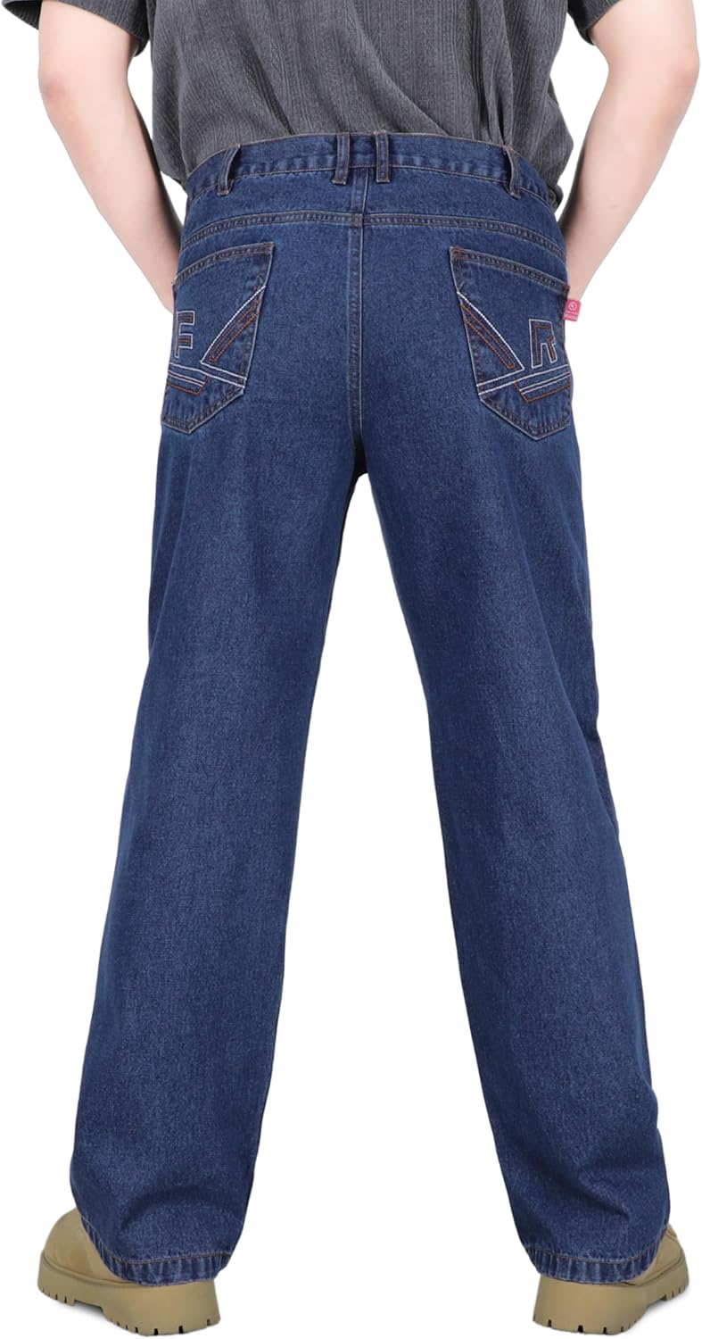 TICOMELA FR Jeans for Men Flame Resistant Pants 11.5oz 100% Cotton Heavy Duty Denim Pre-Washed Relaxed FR Jeans - Image 6