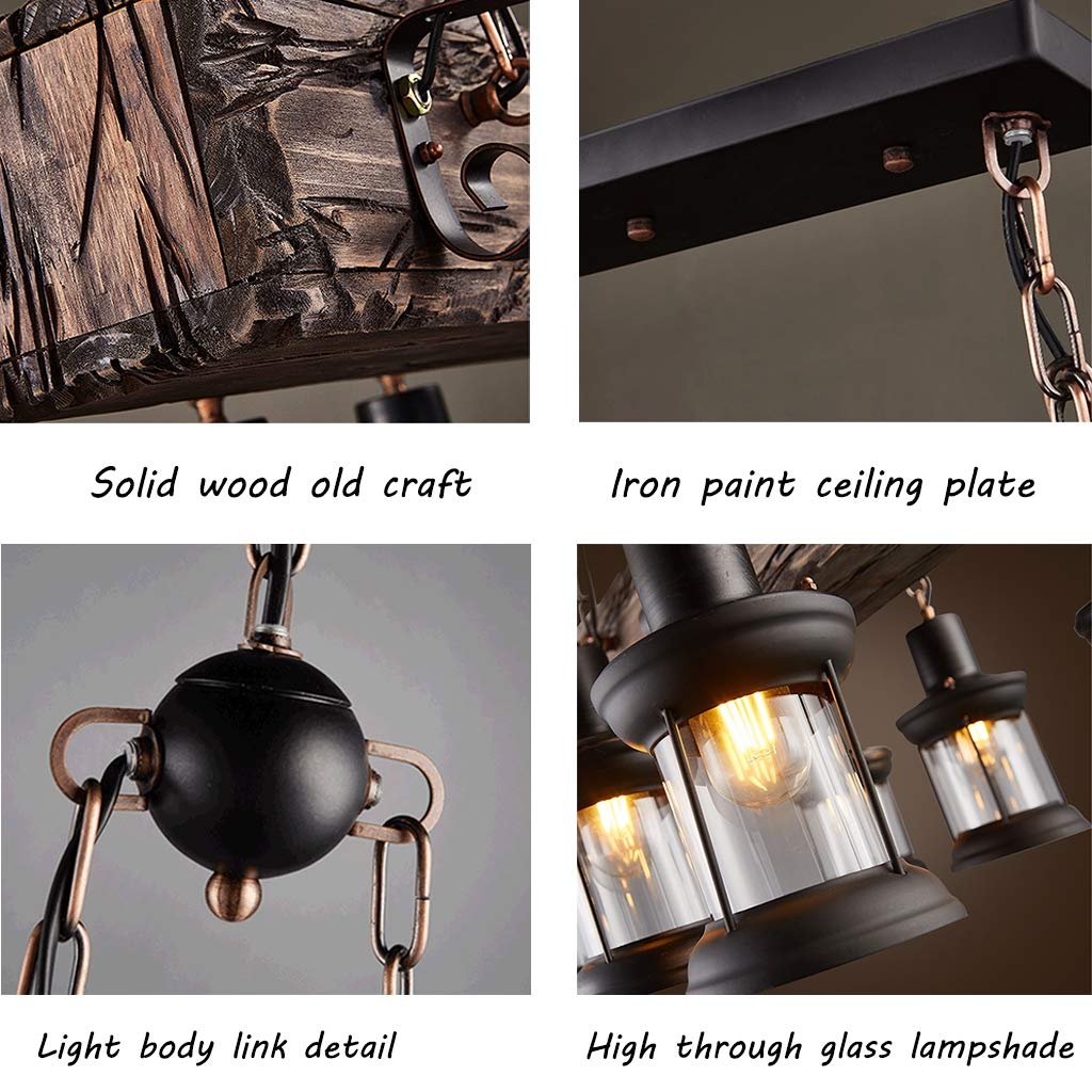 Vintage Industriële Hanglamp - Houten & Metaal, Verstelbaar