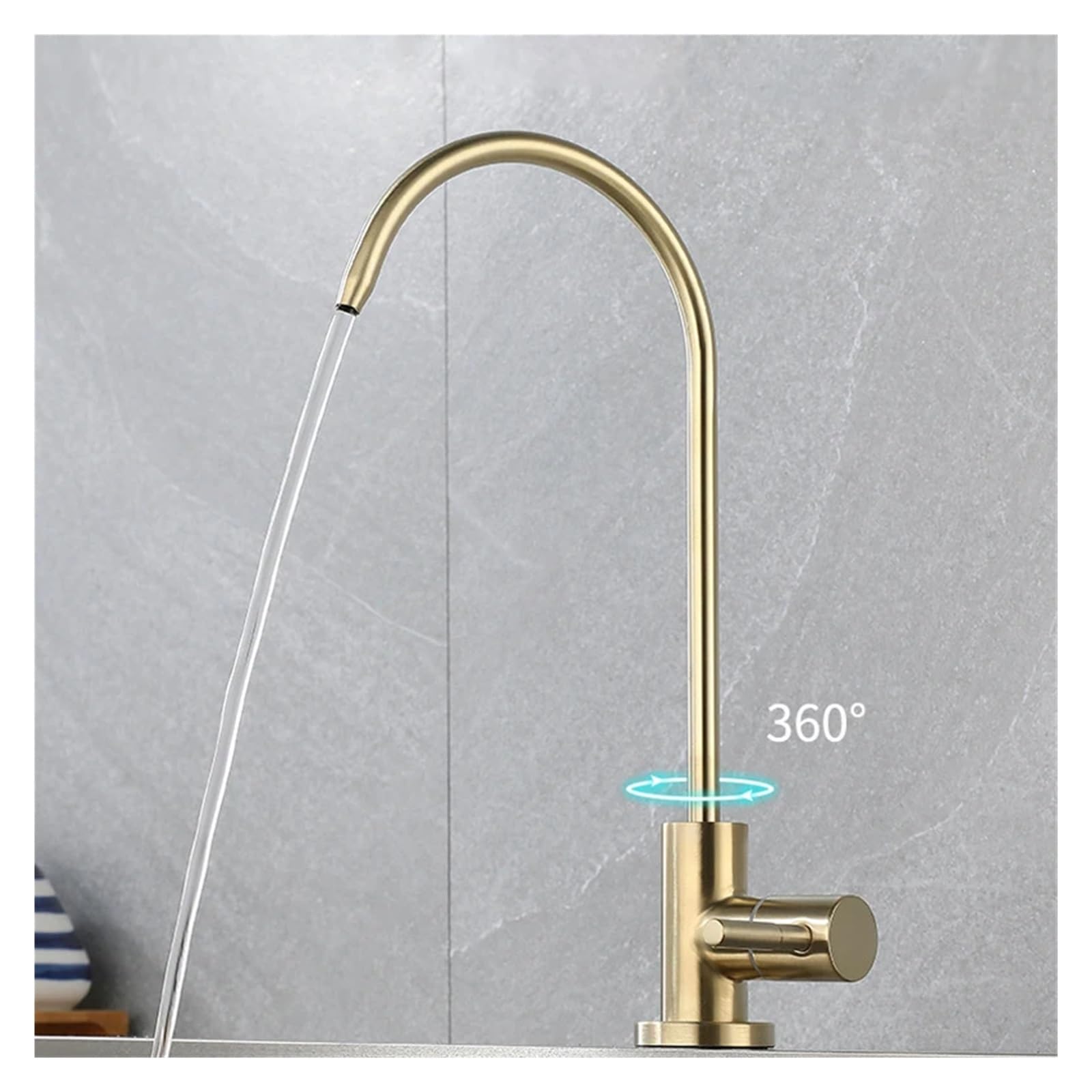 Acero Inoxidable ósmosis inversa de ósmosis Potable Filtro de Agua Accesorio de Cocina, Grifo de Cocina