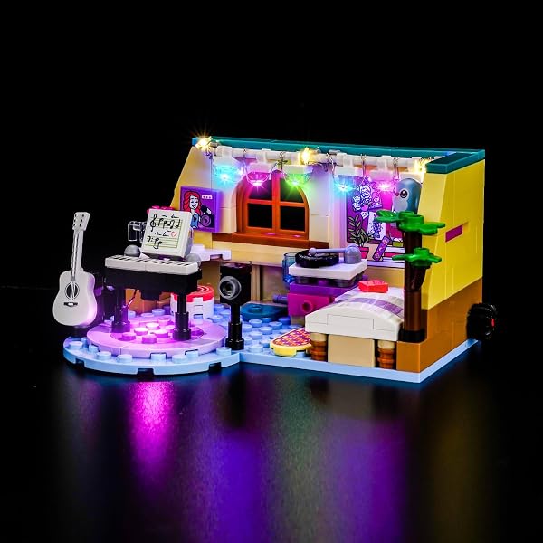 Kit d'éclairage LED compatible avec Lego Paisley's Room 42647 (pas de modèle), kit d'éclairage décoratif compatible avec Lego 42647 Paisley's Room Jouet créatif - 3