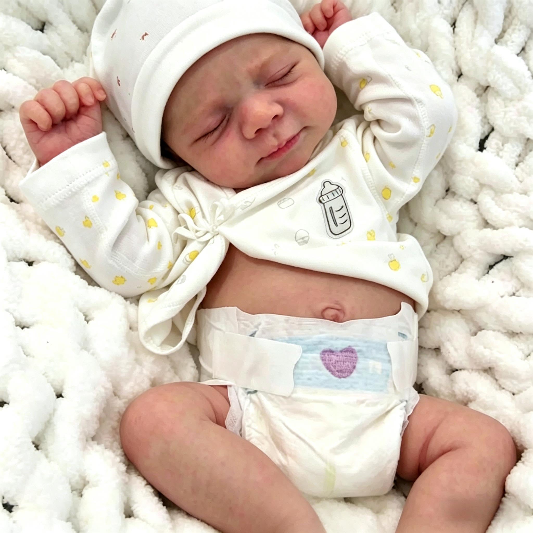 Anano Full Vinyl Baby Doll-18 In Reborn Baby Dolls Vinyl Full Body, Realistic Babys Doll Boy, Anatomically Correct Newborn Babies, Real Life Reborn Dolls Washable โ image 1