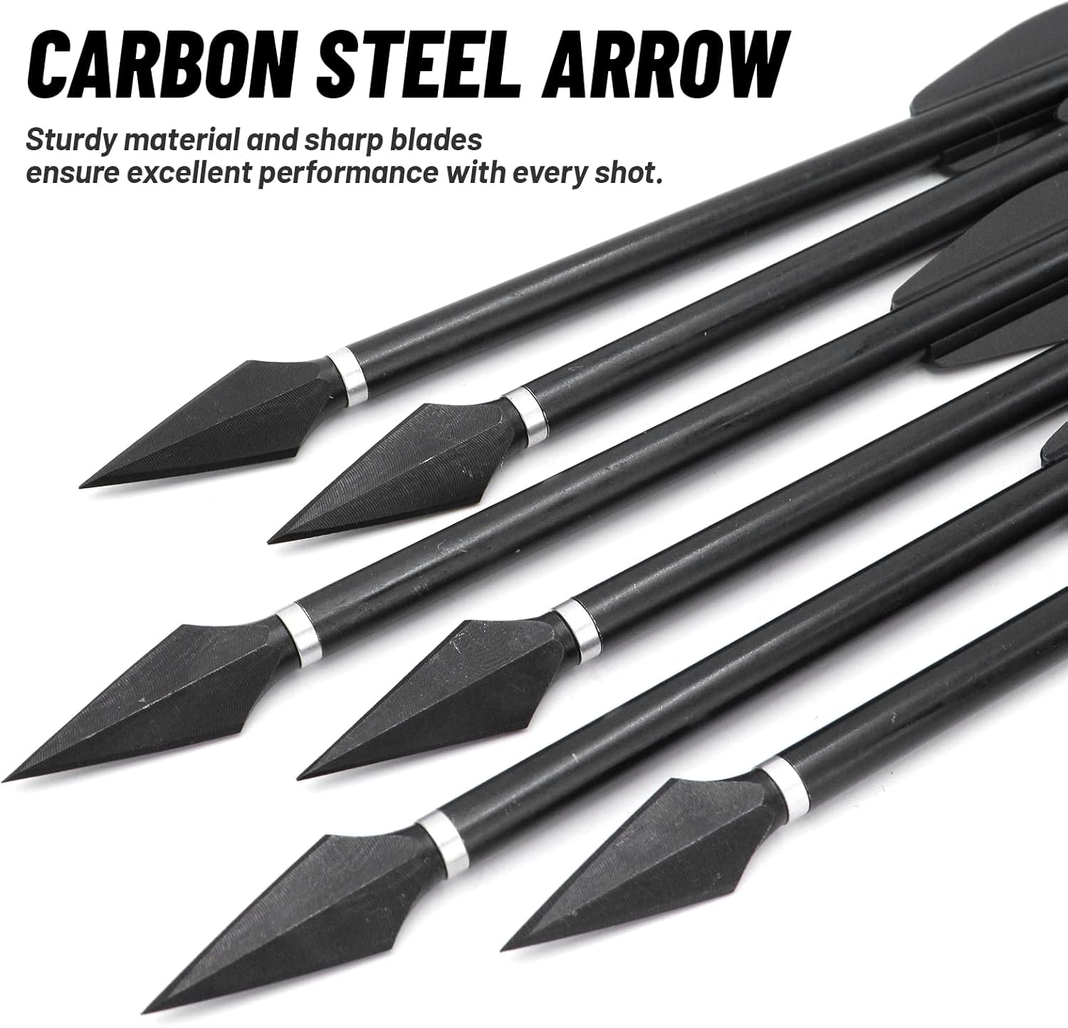 oubert 24 Pcs Mini Crossbow Arrows 6.4 Inch Aluminium Shafts Mini Crossbow Bolts with Replaceable Steel Tip Pistol Crossbow Bolts for Target Practice Hunting