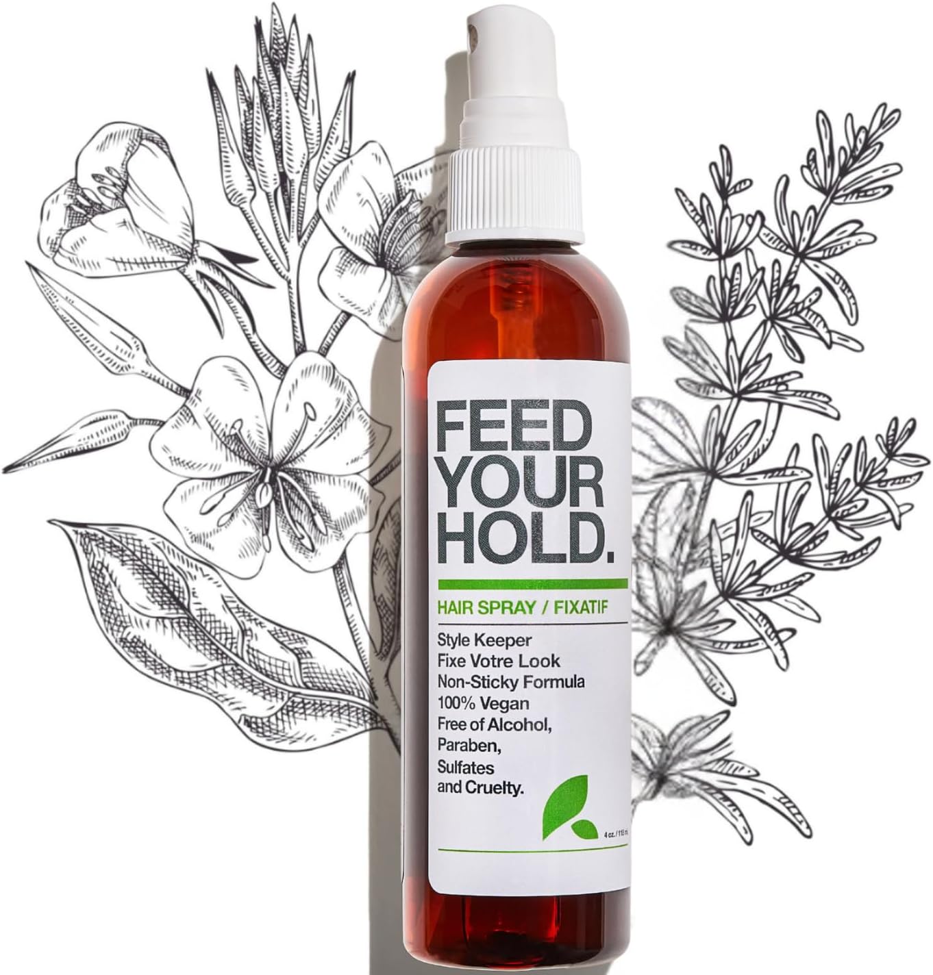 Yarok Feed Your Hold - Volumizing Hair Spray for Fine Hair. Flexible Hold Organic Hairspray for Women. Natural, Alcohol-Free & Vegan - Nutrients for Healthy Texture & Shine (8oz)
