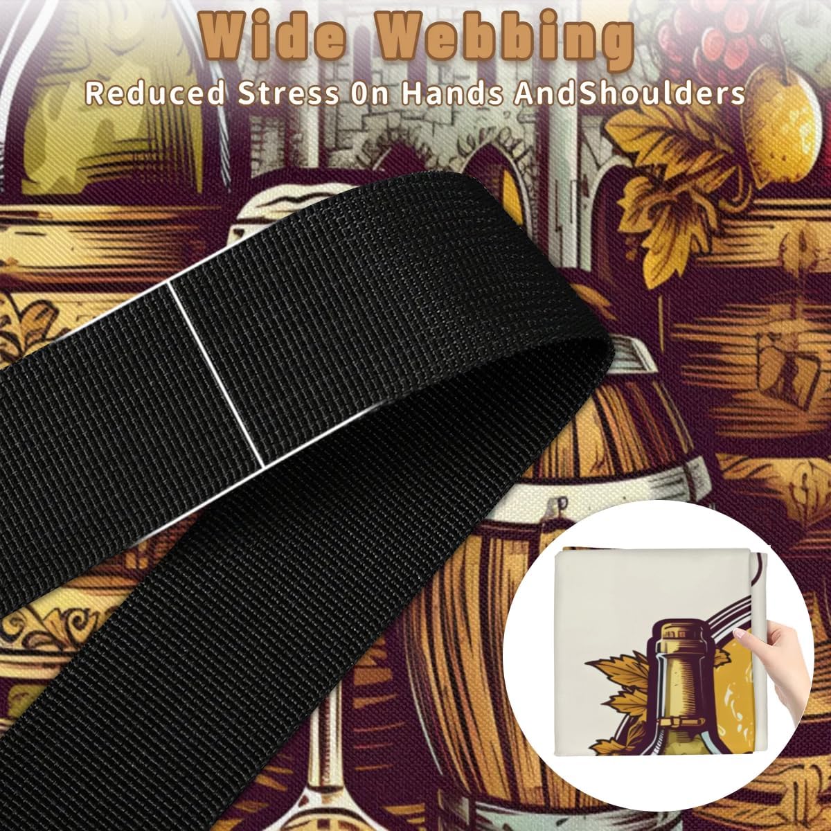 Honeybaby 214L Extra Large Comforter Storage Bag Grapes Wine Vintage Storage Totes with Lids Waterproof Closet Organizer Folding Blanket Storage Bags for Clothes Bedding Pillows