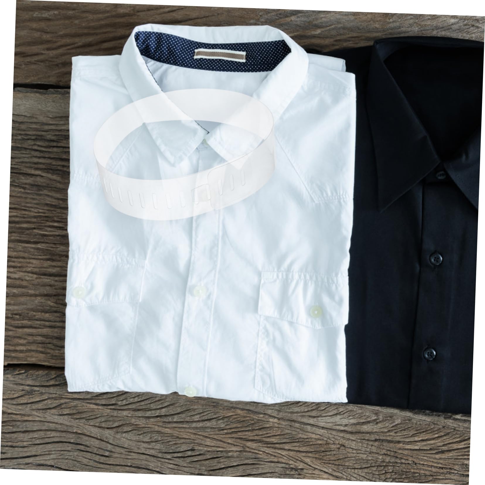Healvian 100piezas Collar De Pvc Transparente Para Camisas De Varillas De Plástico Para Fijación De Cuello Soporte Para Cuello De Camisa Para Hombre