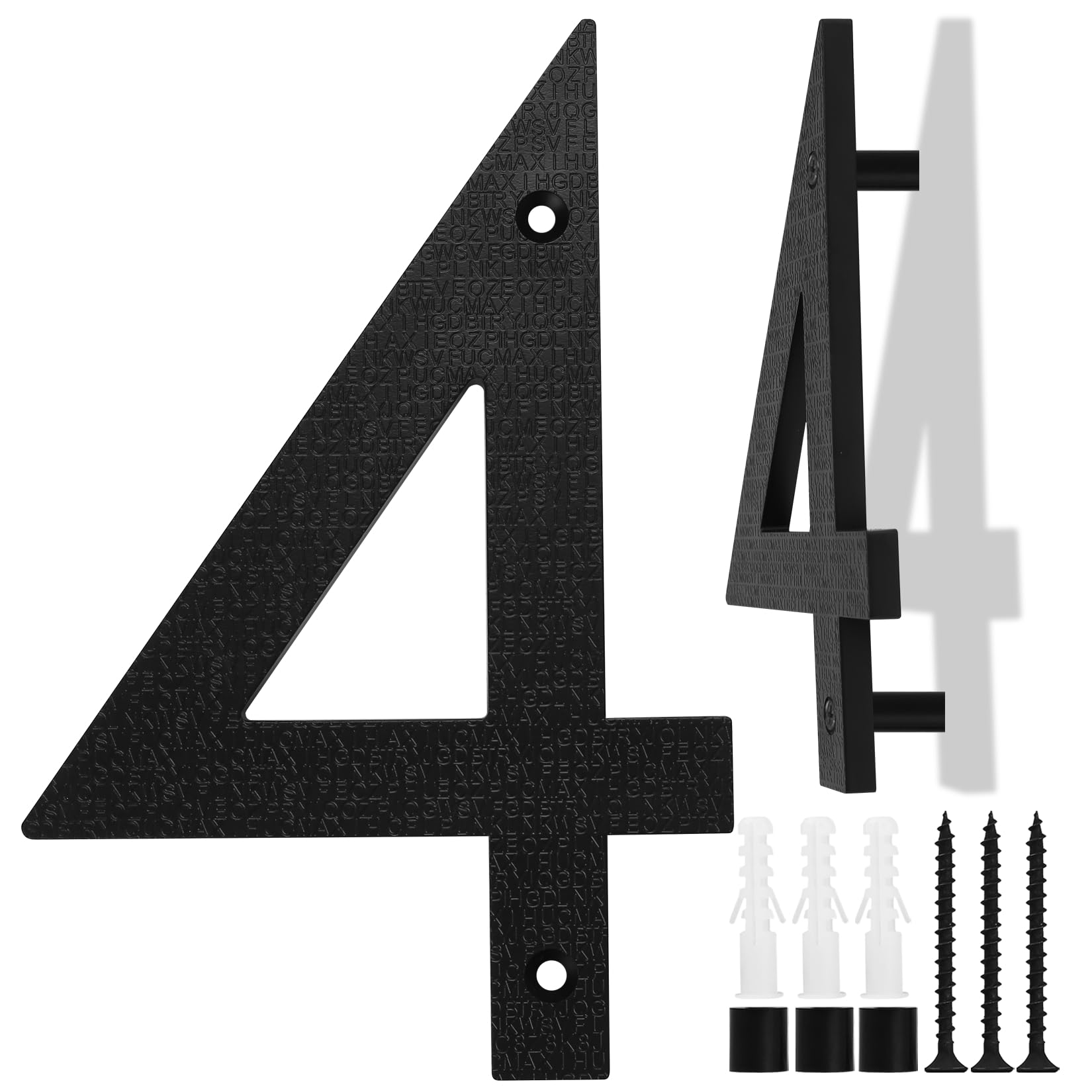 numéro de maison grande taille noire