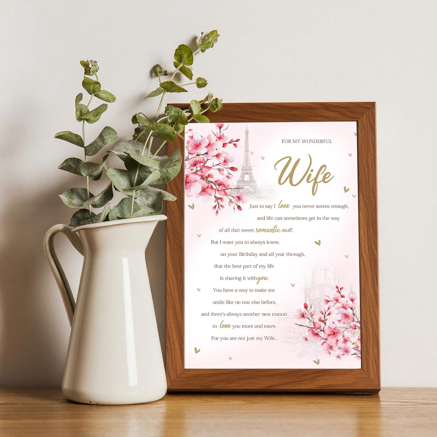 Wife Birthday Card, Happy Birthday Card & Gifts for Wife from Husband, Funny Bday Card & Gifts for Women Her - Image 7