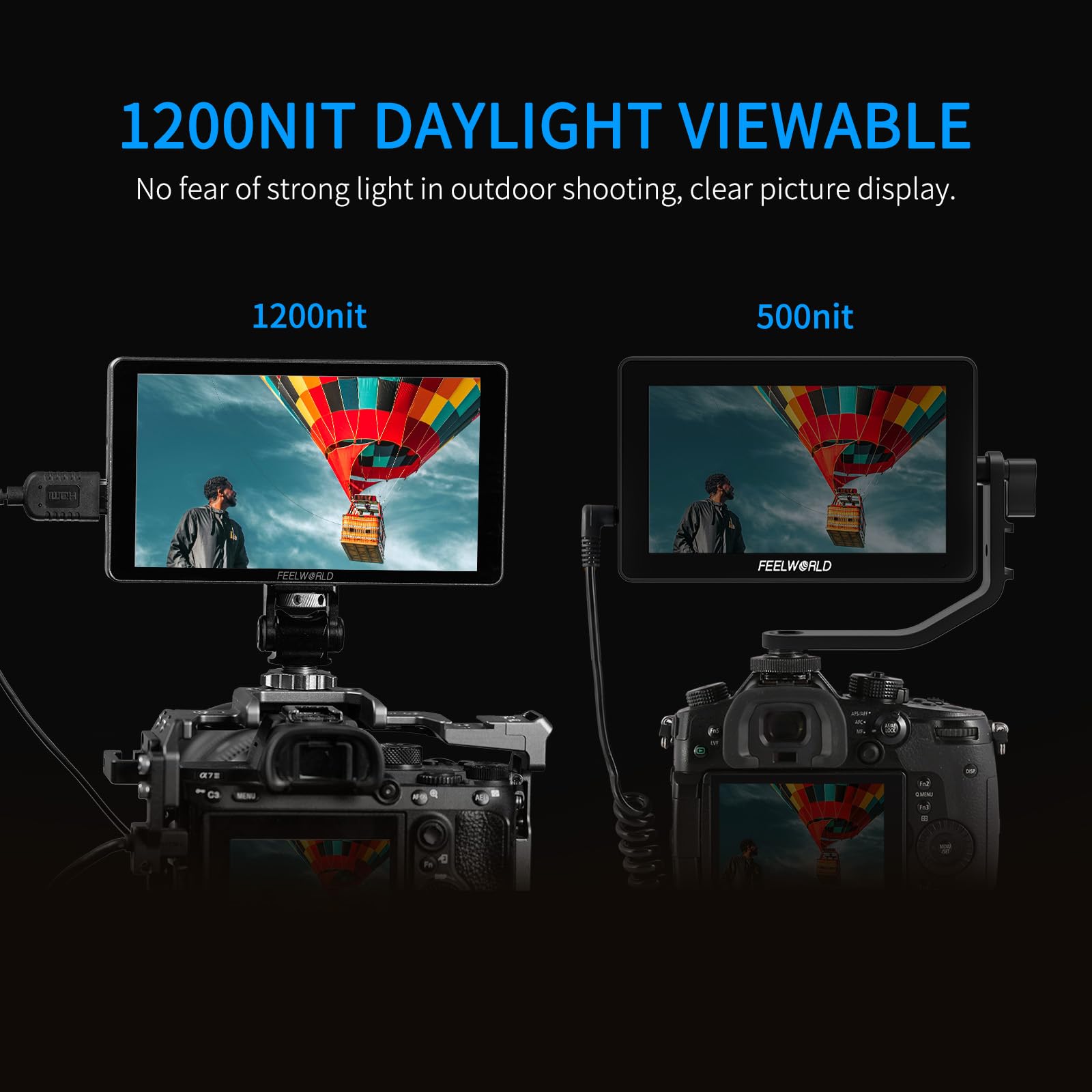 Amazon.com : FEELWORLD P6XL 6 inch Built in Battery Aluminium