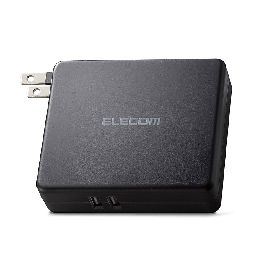 Amazon | エレコム モバイルバッテリー AC一体型 5800mAh USB×2