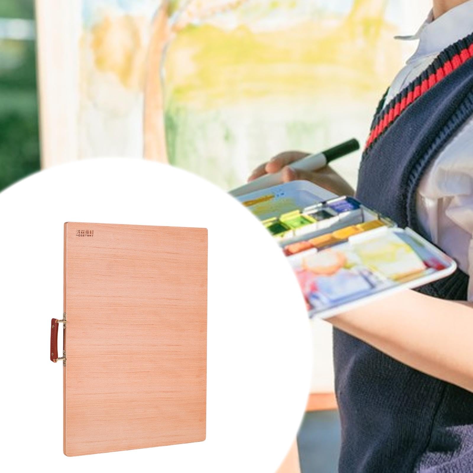 Generic Tablero de Dibujo Tabla de Bocetos Ligera Tablero Portátil con Mango Madera Resistente Funcionalidad Versátil Apto para Pintores Estudiantes Y, 45cmx2cmx60cm