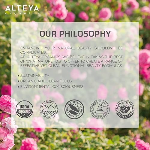 Miniatura 7 de Alteya Aceite de rosa búlgaro orgánico USDA Rosa Damascena Otto Mezcla de aceites esenciales multiusos excelente para aromaterapia, fragancia,