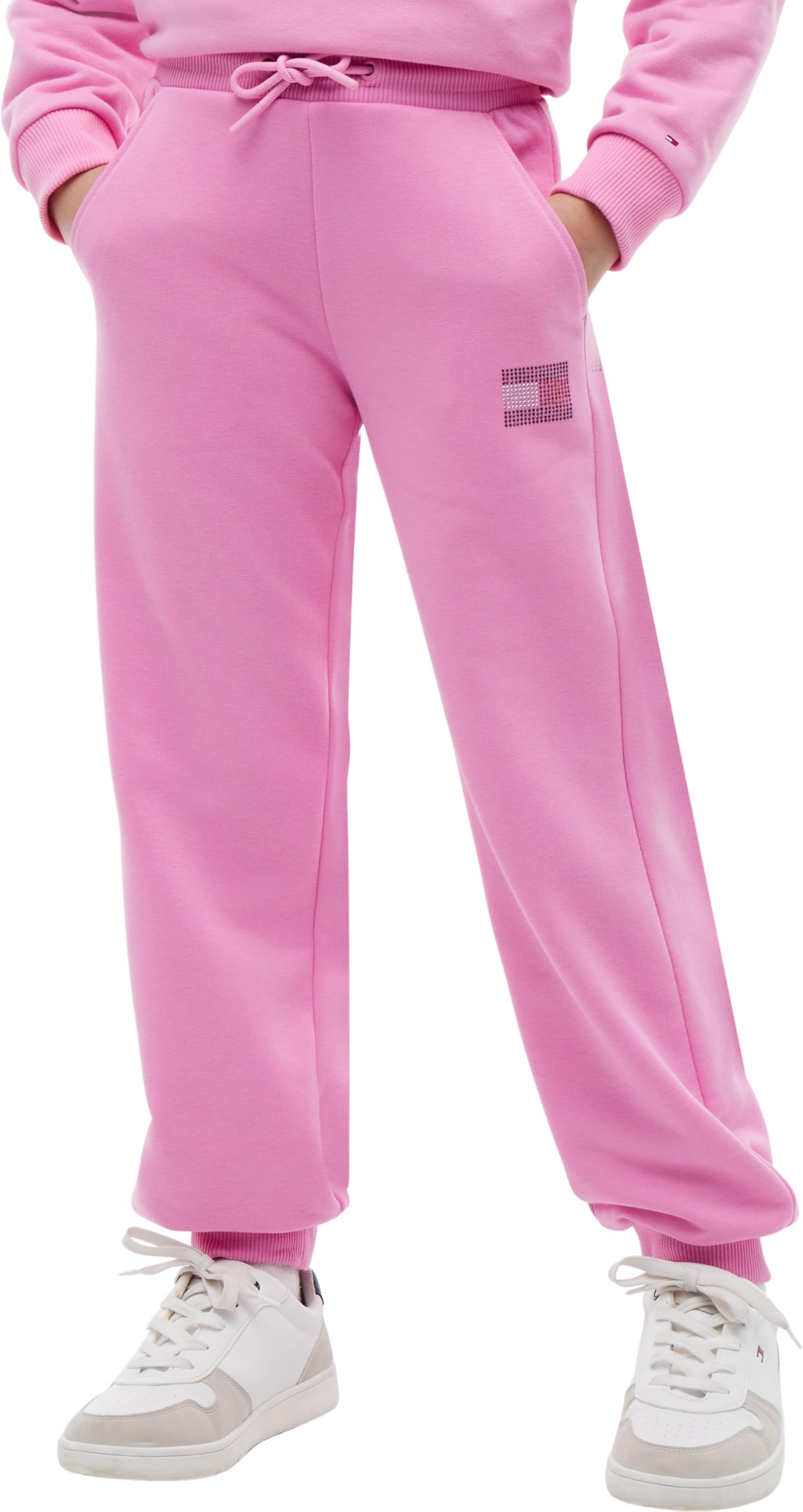 Tommy Hilfiger Tommy Rhinestone Sweatpants Kg0kg09531 - Pantalones Deportivos Niñas