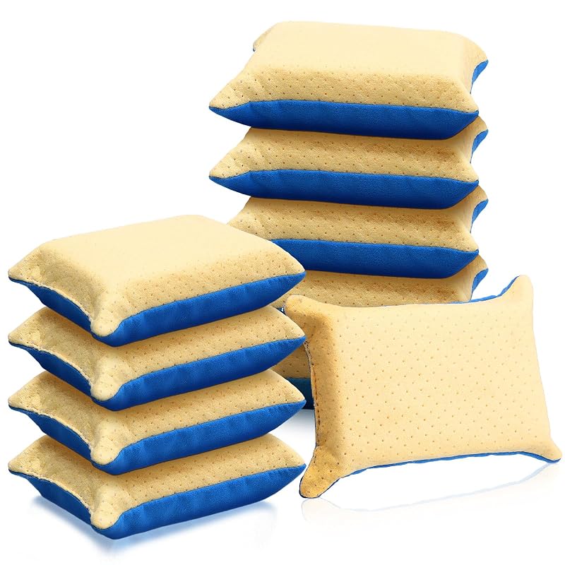 Kit com 10 Esponjas para Limpeza de Vidros e Desembaçamento Automotivo BBTO HEE1033