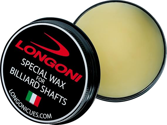Longoni Special Wax for Wooden Pool Cue Shafts New Formula 1 oz