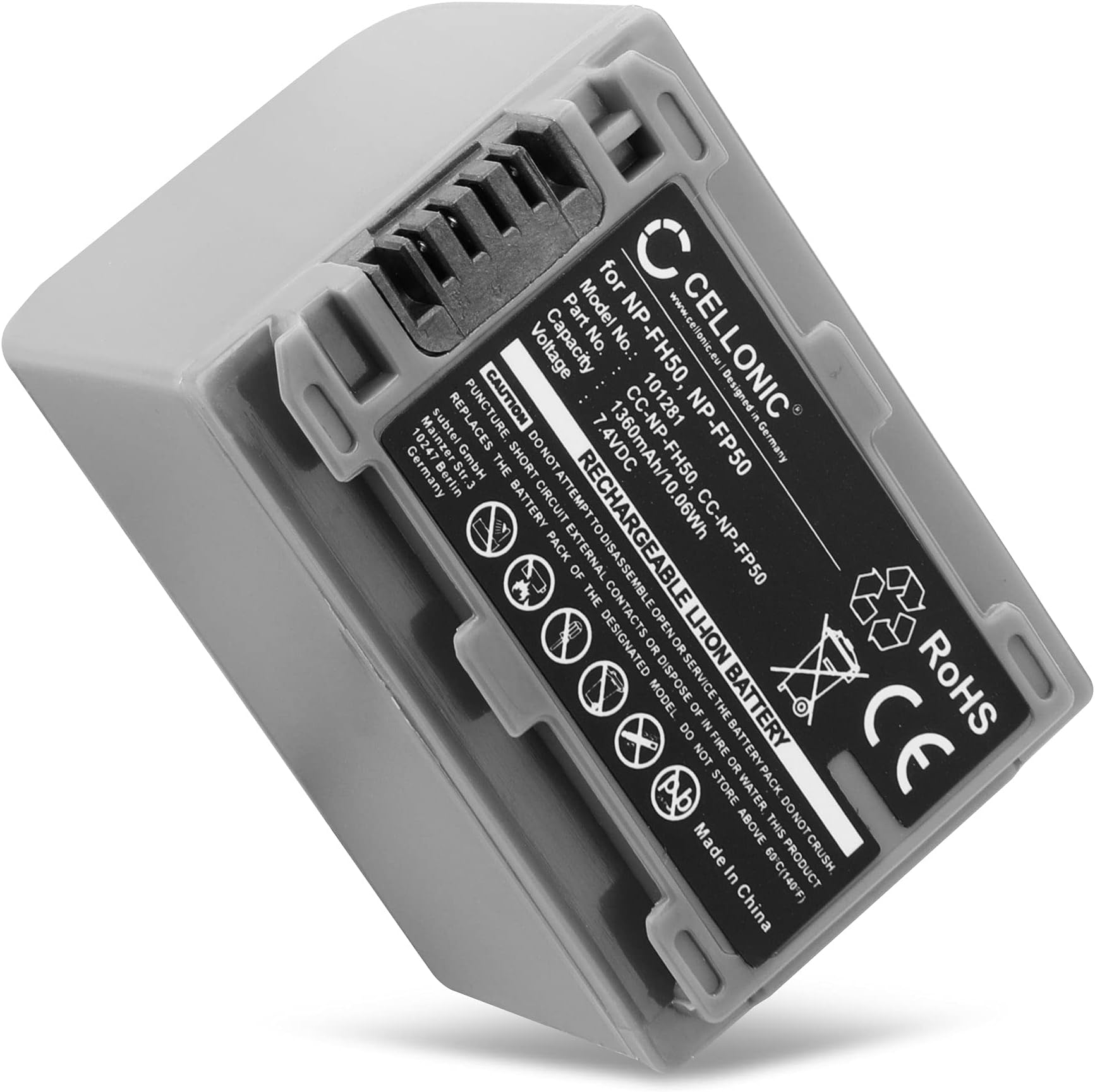 Batteria Duracell NP-FH50 Per Videocamera Sony – 700mAh, Compatibile FH40/FH30, Nuova