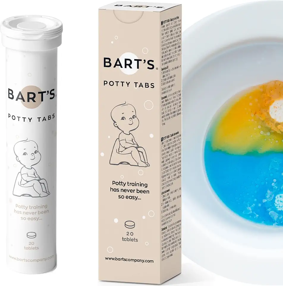 Potty Tabs - Simple Effective Way to Potty Train - Visual&amp;Sound Effect - Potty Training Method Boys Girls – Use with Potty Watch Books Potty Training Chart Sticker Rewards Pants