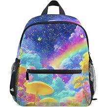 Wonderland Mini Backpack for Girls 3-8, Lightweight Toddler backpack with Multiple Storage Pockets, 10x4x12in