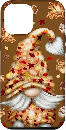 iPhone 13 Pro Max Hello Autumn Fall Gnomo para mujer, funda colorida de Acción de Gracias