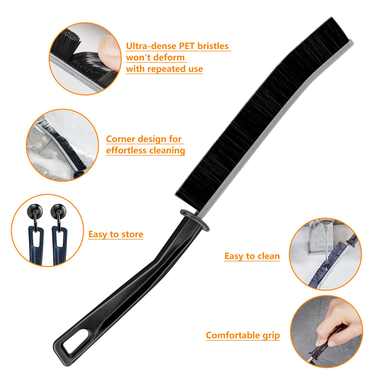 6 PCS Pro Grout Removal Tool Kit With Rake, Tile Remover, Scraper, Brush, Hand Saw and Angled Rake for Tile Cleaning - Image 4
