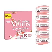 Gillette Venus Comfortglide Spa Breeze Ricariche Per Rasoio Da Donna Venus, Confezione Da 10, 3 Lame Incorporate, Per Una Rasatura Liscia E Profonda Che Dura
