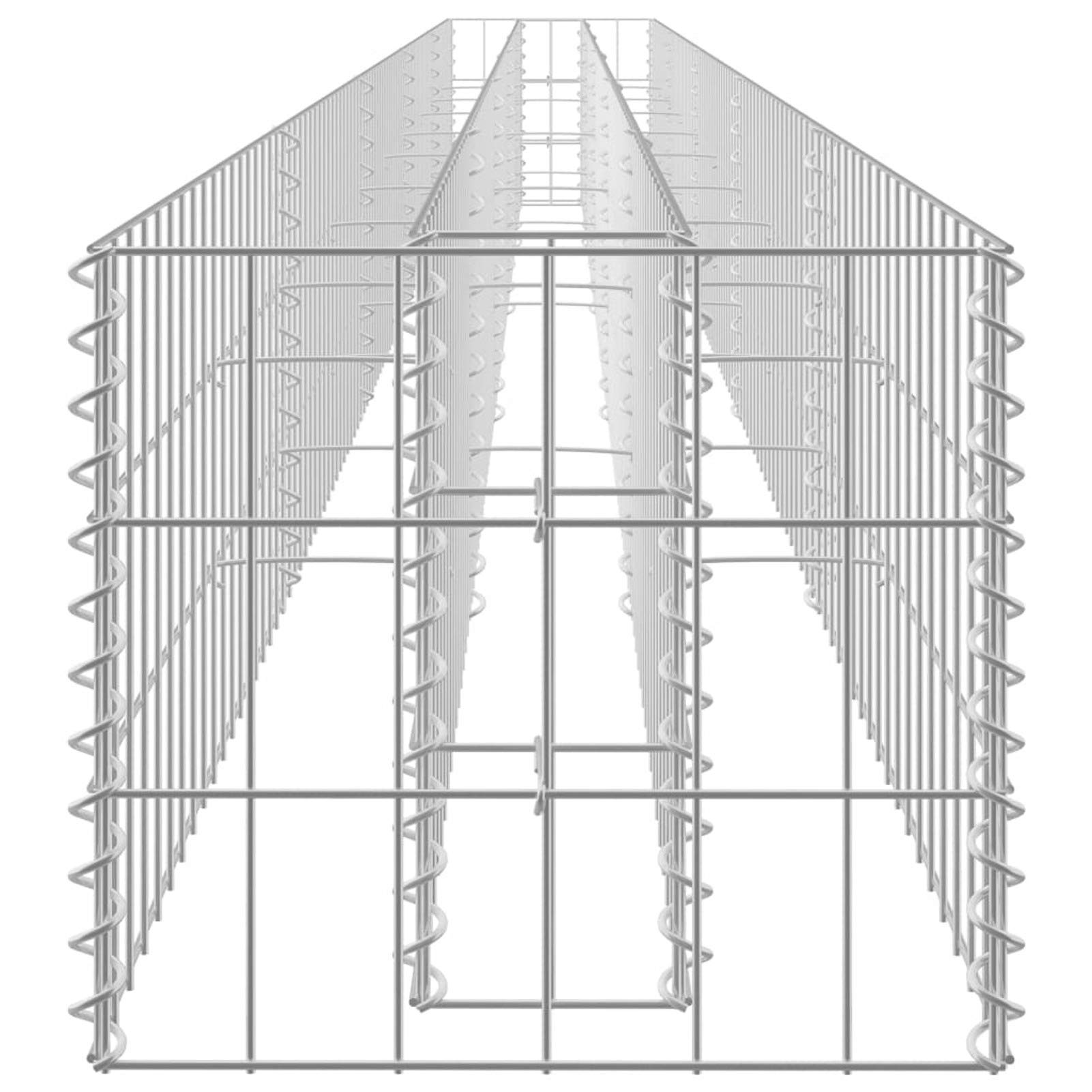 Arriate, Mesa De Cultivo, Huerto Domestico, Cultivo De Plantas Aromaticas, Arriate De Jardín, de gaviones de Acero galvanizado 450x30x30 cm