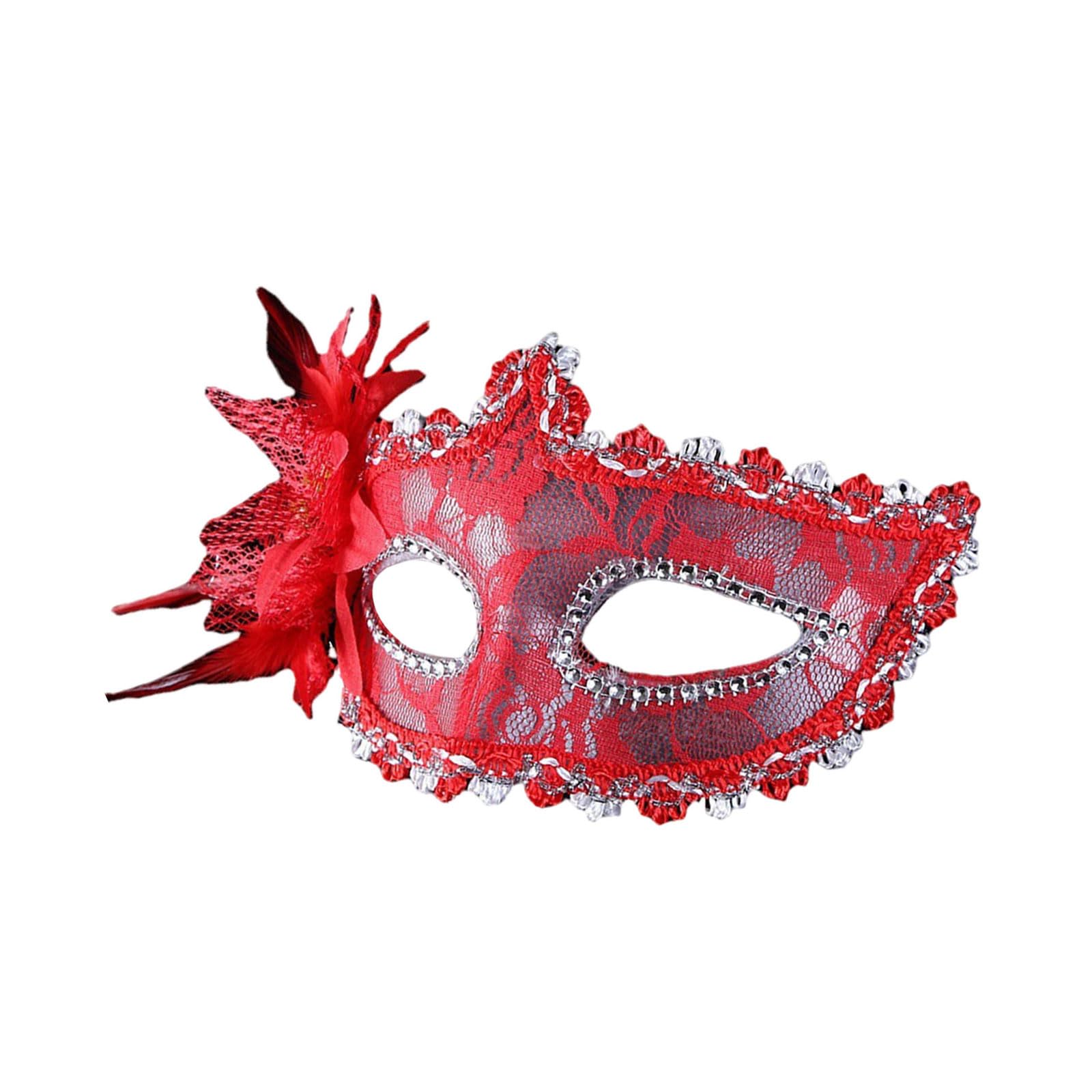 Shurhome Stylish Masquerades Feature Delicate Laces Pattern Perfect Elegant Gatherings Social Event Wear Laces